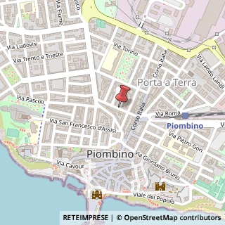 Mappa Via Cesare Lombroso,  29, 57025 Piombino, Livorno (Toscana)