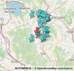 Mappa Via Torre Sapienza, 06055 Marsciano PG, Italia (9.725)