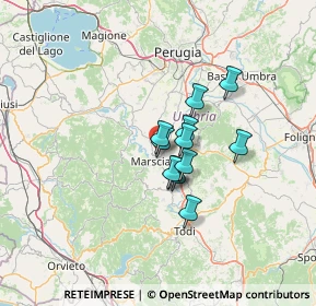 Mappa Via Torre Sapienza, 06055 Marsciano PG, Italia (8.5775)