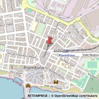 Mappa Corso Italia, 83, 57025 Piombino, Livorno (Toscana)