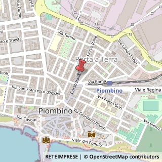 Mappa Corso Italia, 87, 57025 Piombino, Livorno (Toscana)