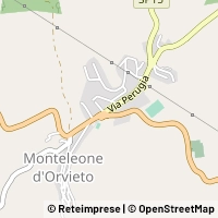 Hartă Monteleone d'Orvieto