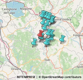 Mappa Via Coletti, 06055 Marsciano PG, Italia (9.571)