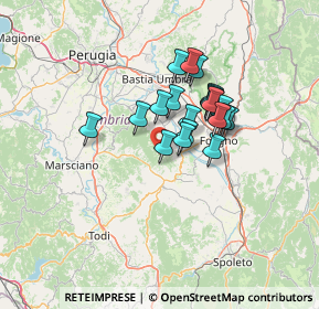 Mappa Via del Macchione, 06031 Bevagna PG, Italia (10.086)