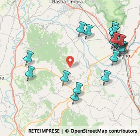 Mappa Via del Macchione, 06031 Bevagna PG, Italia (9.986)