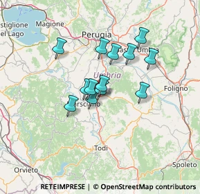 Mappa Via dell'Osteria, 06050 Collazzone PG, Italia (10.32615)