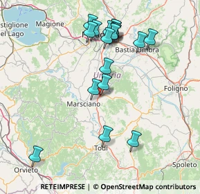 Mappa Via dell'Osteria, 06050 Collazzone PG, Italia (16.36333)