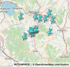 Mappa Strada dell'Osteria, 06050 Collazzone PG, Italia (10.34)