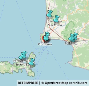 Mappa Via X Settembre, 57025 Piombino LI, Italia (14.24364)