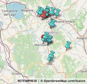 Mappa Via Albert Einstein, 06055 Marsciano PG, Italia (13.4155)