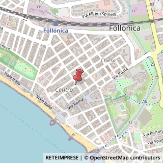 Mappa Via Guglielmo Marconi, 11, 58022 Follonica, Grosseto (Toscana)