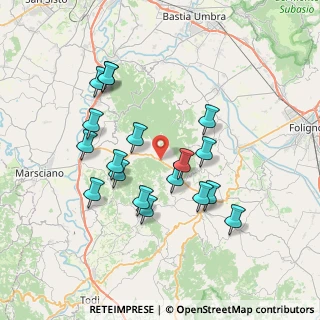 Mappa Via del Puglia, 06035 Gualdo Cattaneo PG, Italia (7.24)
