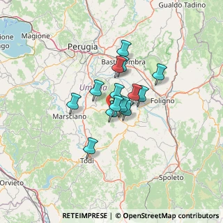 Mappa Via del Puglia, 06035 Gualdo Cattaneo PG, Italia (8.76857)