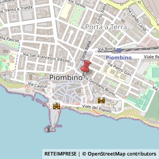Mappa Via Giordano Bruno, 4, 57025 Piombino, Livorno (Toscana)