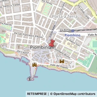 Mappa Via dell'Arsenale,  16, 57025 Piombino, Livorno (Toscana)