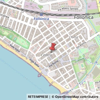Mappa Via Guglielmo Marconi, 16A, 58022 Follonica, Grosseto (Toscana)