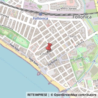 Mappa Via Guglielmo Marconi, 26, 58022 Follonica, Grosseto (Toscana)