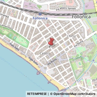 Mappa Via Cristoforo Colombo, 5A, 58022 Follonica, Grosseto (Toscana)