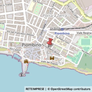 Mappa Via Giordano Bruno,  10, 57025 Piombino, Livorno (Toscana)