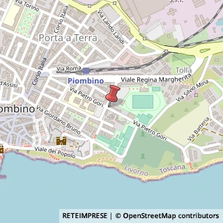 Mappa Via Pietro Gori, 36, 57025 Piombino LI, Italia, 57025 Piombino, Livorno (Toscana)