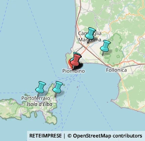 Mappa Via Padre Giustino Senni, 57025 Piombino LI, Italia (6.15)