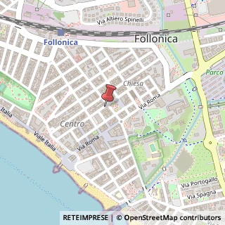 Mappa Via Guglielmo Marconi, 5, 58022 Follonica, Grosseto (Toscana)