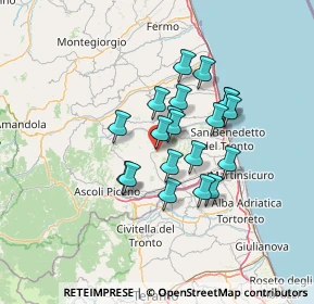 Mappa Via A. de Gasperi, 63073 Offida AP, Italia (10.519)