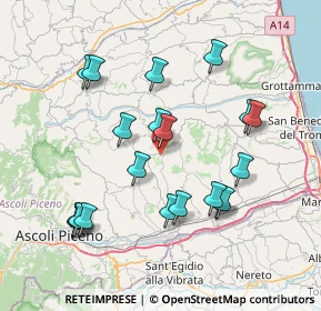 Mappa Via A. de Gasperi, 63073 Offida AP, Italia (8.03)