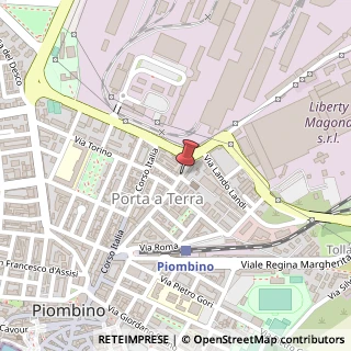 Mappa Via Carlo Pisacane,  109, 57025 Piombino, Livorno (Toscana)