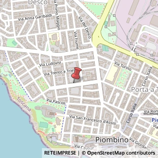Mappa Via Francesco Petrarca, 6, 57025 Piombino, Livorno (Toscana)