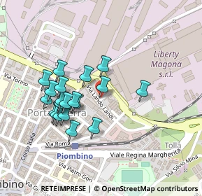 Mappa Via Landino Landi, 57025 Piombino LI, Italia (0.214)