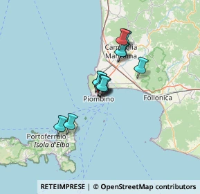 Mappa Via Landino Landi, 57025 Piombino LI, Italia (8.60462)