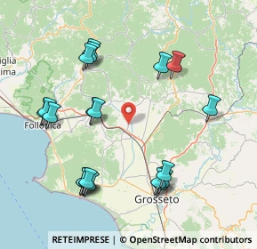 Mappa Strada Provinciale Castellaccia, 58023 Roccastrada GR, Italia (18.456)