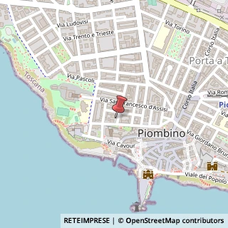 Mappa Via Massimo D'Azeglio, 28, 57025 Piombino, Livorno (Toscana)