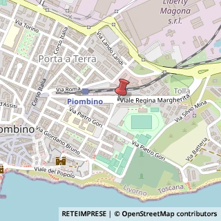 Mappa Viale Regina Margherita, 30, 57025 Piombino, Livorno (Toscana)