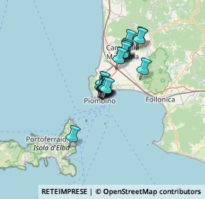 Mappa Viale Regina Margherita, 57025 Piombino LI, Italia (8.4935)