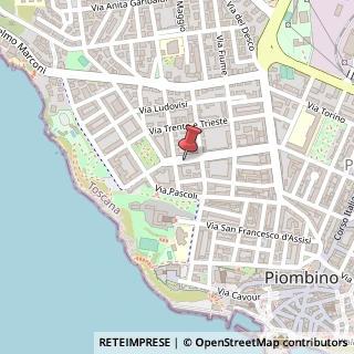 Mappa Via Francesco Petrarca, 113, 57025 Piombino, Livorno (Toscana)