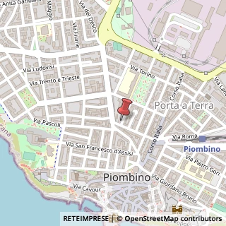 Mappa Via Alessandro Volta, 3, 57025 Piombino, Livorno (Toscana)