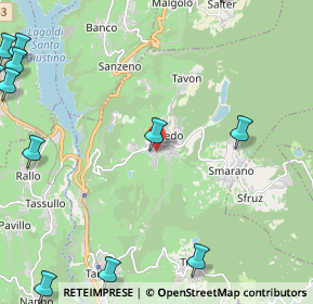 Mappa Via Trento, 38010 Coredo TN, Italia (3.43167)