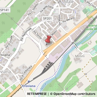Mappa Zona Commerciale, 3/A, 38027 Male' TN, Italia, 38027 Malè, Trento (Trentino-Alto Adige)
