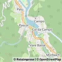 Mapa Cencenighe Agordino