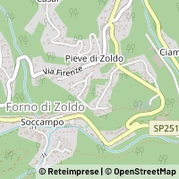 Mapa Forno di Zoldo