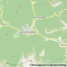 Mappa Forno di Zoldo
