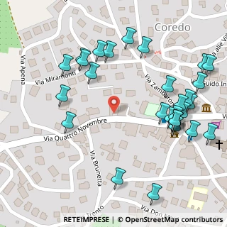 Mappa Via IV Novembre, 38010 Coredo TN, Italia (0.13448)