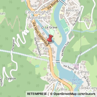 Mappa Via XX Settembre, 89, 32020 Cencenighe Agordino, Belluno (Veneto)