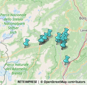 Mappa Via a le Penege, 38027 Croviana TN, Italia (9.69071)