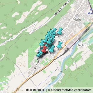 Mappa Via a le Penege, 38027 Croviana TN, Italia (0.184)