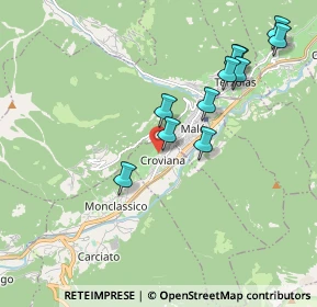 Mappa Via delle Scuole, 38027 Croviana TN, Italia (1.92091)