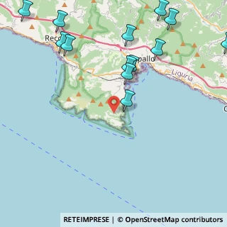 Mappa Via Costamezzana, 16038 Portofino GE, Italia (6.14133)