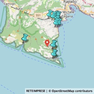 Mappa Via Costamezzana, 16038 Portofino GE, Italia (1.99563)